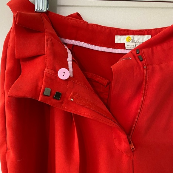 Boden Melina Orange High Waist Taper Trousers Pants - Picture 9 of 13